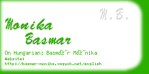 monika basmar business card